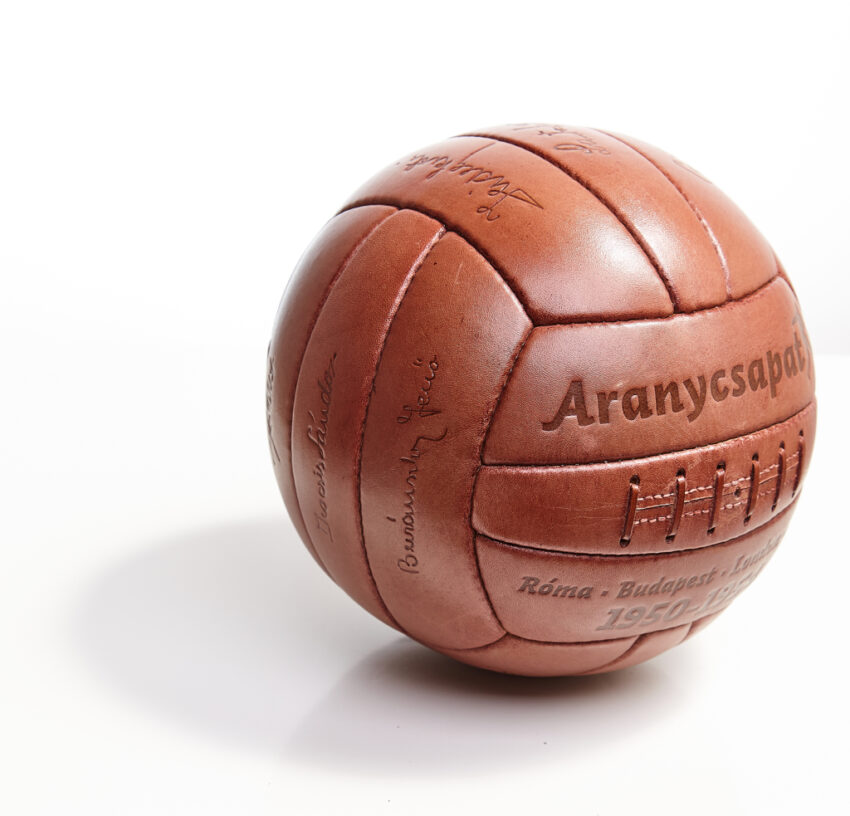 Leather ball of the Aranycsapat.
